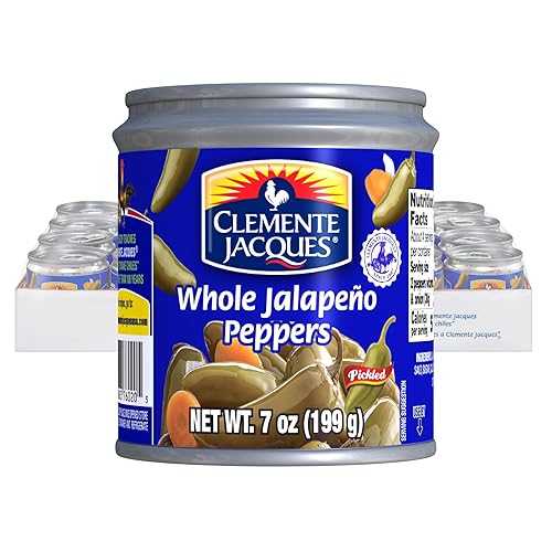 Clemente Jacques Whole Jalapeno Peppers, 7 薬局衡オンス (Pack of 24)