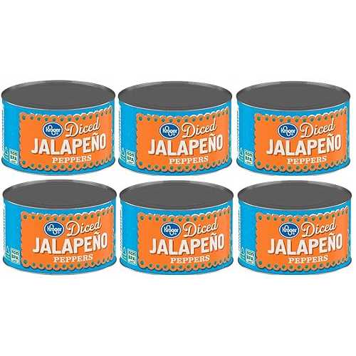 Generic Pack Of 6 Diced Jalapeno Peppers 4 薬局衡オンス.