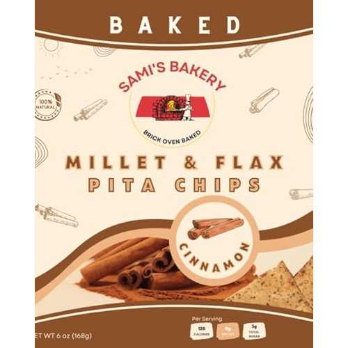 Generic Sami\u0027s Bakery cinnamon Chips Millet and Flax bulk case 12 bags