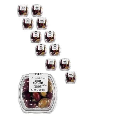 Fresh Pack Greek Unpitted Olive Mix, 5.3 薬局衡オンス, 12 Pack