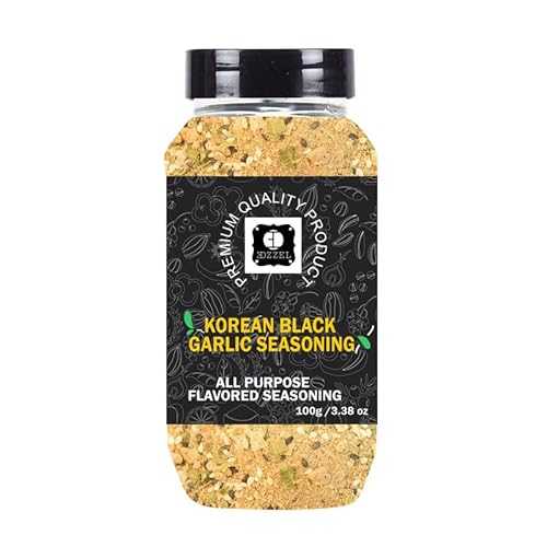 EDZZEL Premium Quality Indian Organic Korean Black Garlic Seasoning Plant Based, Vegan, Gluten Free-100 GRAM Box (Set Of 2)