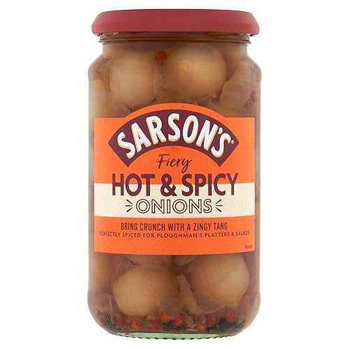 Sarson\u0027s Sarsons Hot And Spicy Silverskin Onions 460g
