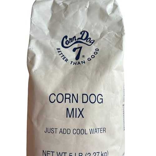 Corn Dog 7 Batter Mix (sticks included), 5 重量ポンド. bag make fair food at home