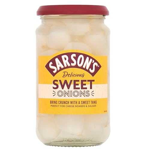 Generic Sarsons Sweet \u0026 Mild Silverskin Onions 460g (Pack of 1)