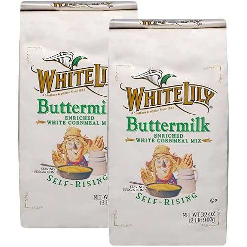 White Lily Self-Rising Buttermilk Corn Meal, 2 重量ポンド Bag (Pack of 2)