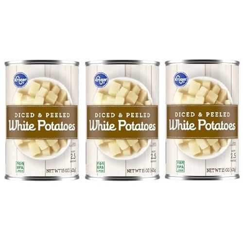 Generic Canned Diced \u0026 Peeled White Potatoes (Pack Of 3 Cans), 15 薬局衡オンス. each Can