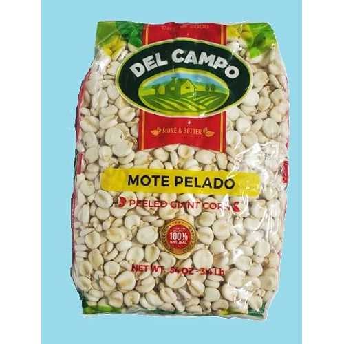 Generic DEL CAMPO Mote Pelado Peeled Giant Corn, 54 Oz by Abode Market