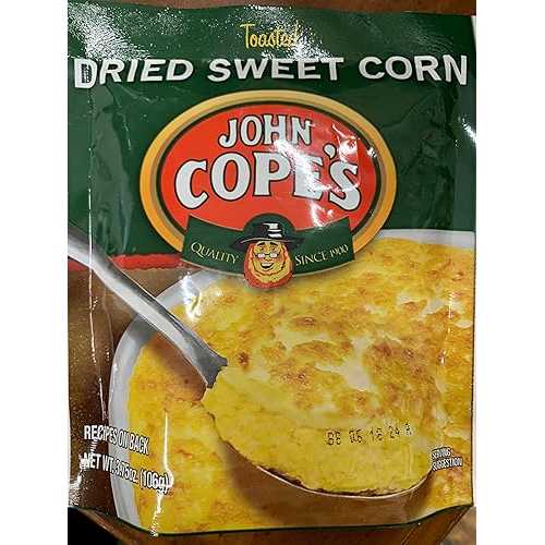 AmishTastes Cope\u0027s Toasted, Dried Sweet Corn With Recipes For Traditional Baked Corn Dishes, 3.75 Oz. (Pack of 2)