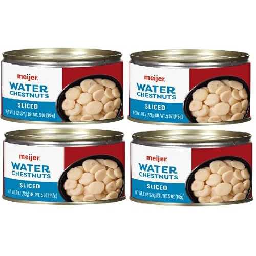 Generic Sliced Water Chestnuts (4 Cans, 8 薬局衡オンス. each)