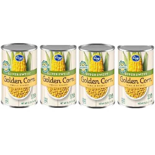 Generic Super Sweet Golden Whole Kernel Corn (4 Cans,15.25 薬局衡オンス. each)