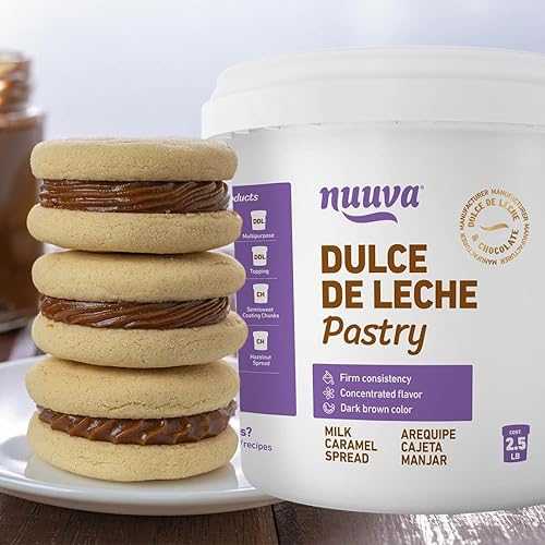 Nuuva Foods Dulce de Leche Repostero Pastry / Authentic Creamy Caramel Spread for Baking / Perfect for Desserts \u0026 Pastries (2.5 lbs)