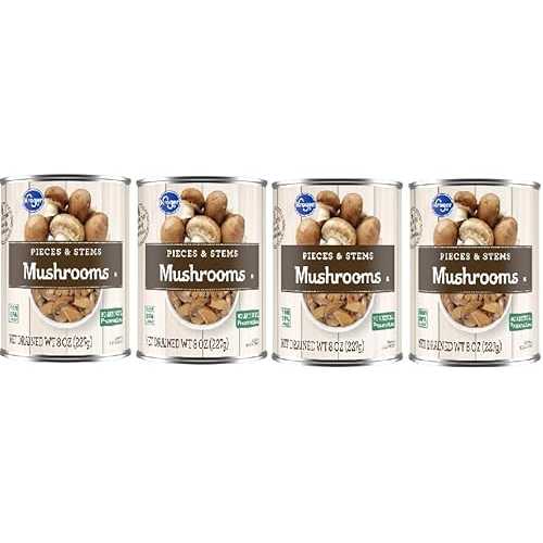 Generic Mushrooms Pieces and Stems (4 Cans, 8 薬局衡オンス. Each)