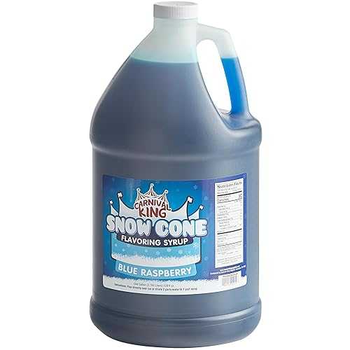 Carnival King Snowcone Flavoring Syrup Blue Raspberry 1 Gallon 128 Fl Oz