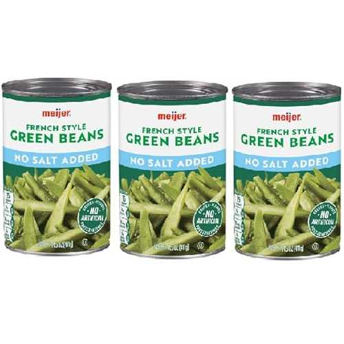 Generic No Salt Added French-Style Green Beans (3 cans, 14.5 薬局衡オンス. each can)