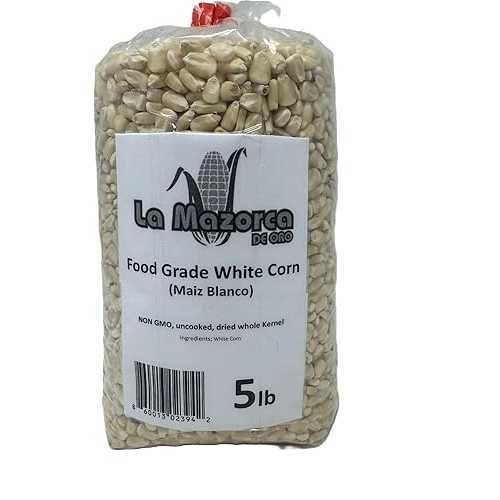 La Mazorca de Oro Food Grade White Corn (Maiz Blanco) Dried Whole Kernel 5重量ポンド bag