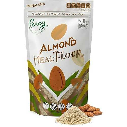 Pereg Blanched Almond Flour, 2 LB / Gluten Free, Non-GMO, Vegan / Kosher for Passover / Fine Ground Wheat Flour Alternative for Baking \u0026 Cooking
