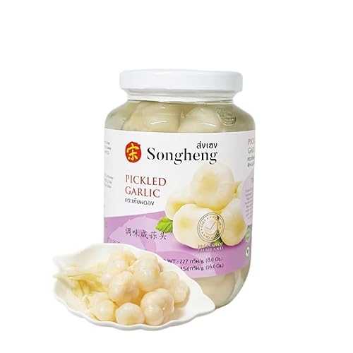 ?????? Premium Pickled Garlic - Whole Garlic Cloves インチ Traditional Savory Brine, Crunchy Garnish and Cooking Staple - 16 薬局衡オンス 454g Generic Premium Pickled Garlic - Whole Garlic Cloves インチ Traditional Savory Brine, Cru