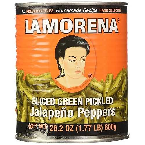 La Morena Jalapeno Peppers, Sliced, 27.7 Ounce (Pack of 12)
