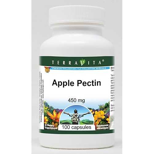 Terravita Apple Pectin - 450 瓱 (100 Capsules, ZIN: 518982) - 3 Pack