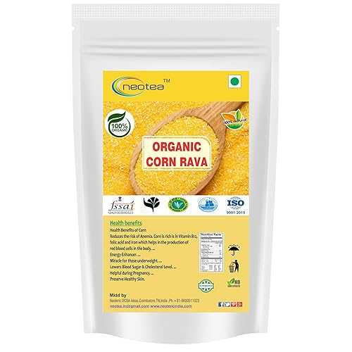 Neotea Organic Corn Maize Rava, 500 Grams