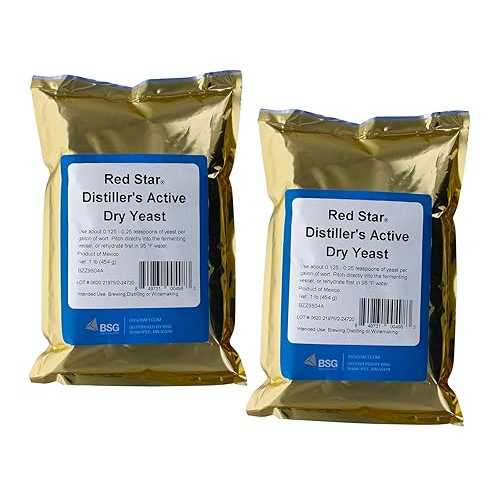 Red Star Dady 9804 Distillers Active Dry Yeast, 1重量ポンド (2 Pack)