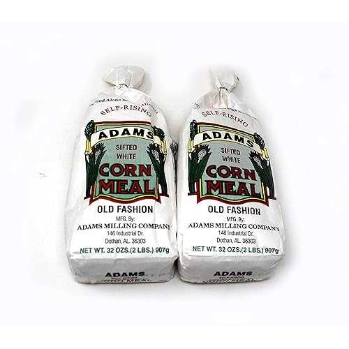 JFS Adams Self-Rising Sifted White Cornmeal Old Fashion Cornmeal, 2-32 Ounce Packages