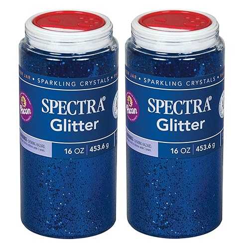 Spectra Glitter, Blue, 1 重量ポンド. Per Jar, 2 Jars