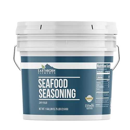 Earthborn Elements Seafood Seasoning, 1 Gallon, Bay Herb \u0026 Spice Blend, Bulk Size