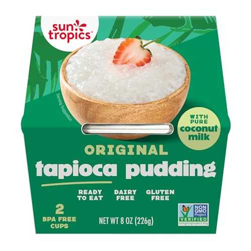 Sun Tropics Tapioca Pudding, Original / Vegan Dairy Free Pudding / Gluten Free, Non-GMO / Ready-to-Eat Cups 4.0薬局衡オンス (Pack of 12)