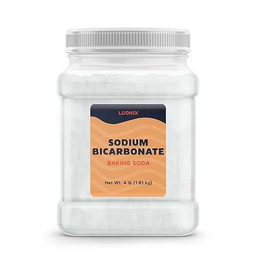 Luonix Sodium Bicarbonate, 4 lbs, Baking Soda, Cleaning \u0026 Baking