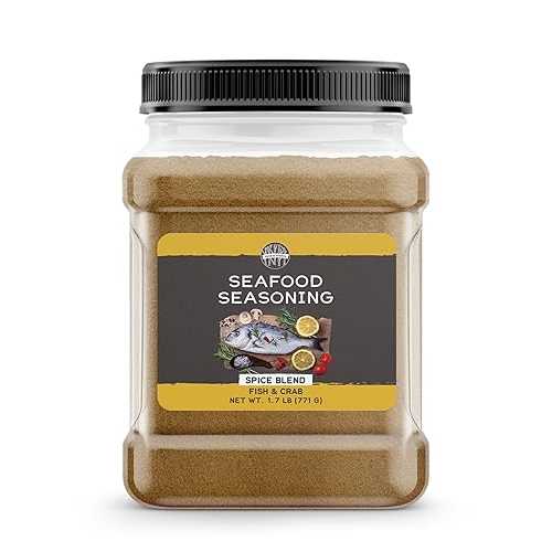 Birch \u0026 Meadow Seafood Seasoning, 1.7 重量ポンド, Spice Blend, Fish \u0026 Crab
