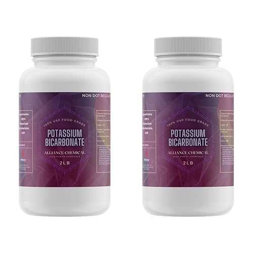 Alliance Chemical Potassium Bicarbonate - FCC USP Grade for Baking, Winemaking, Soap Making \u0026 Lab, 2 Pack, 4 LB Total