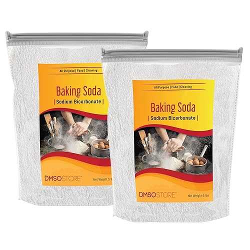 DMSOSTORE Baking Soda 10 lbs. Pure Sodium Bicarbonate Versatile Kitchen Essential for Baking, Cleaning, and More! Perfect for Cooking, Deodorizing, and DIY Cleaning Solutions