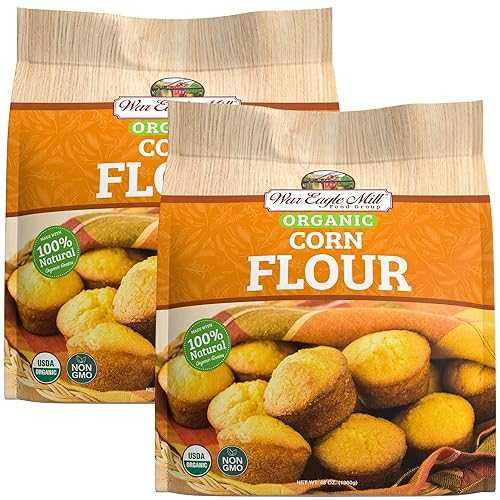 War Eagle Mill Organic Yellow Corn Flour, 48 薬局衡オンス Bag (2 Pack)
