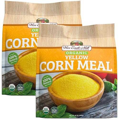 War Eagle Mill Organic Yellow Cornmeal, 48 薬局衡オンス. Bag (Pack of 2)
