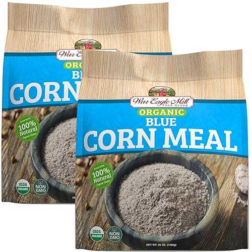 War Eagle Mill Organic Blue Cornmeal, 48 薬局衡オンス Bag (2 Pack)