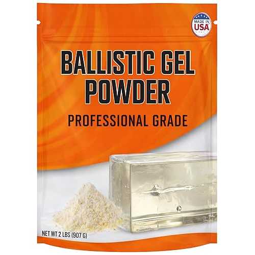 Ballistic Gel Powder 2 lbs Calibrated Gelatin Mix for Blocks, Targets and Dummys for Shooting - For Health Science, Education and Projectile Analysis By Fit Lane Nutrition