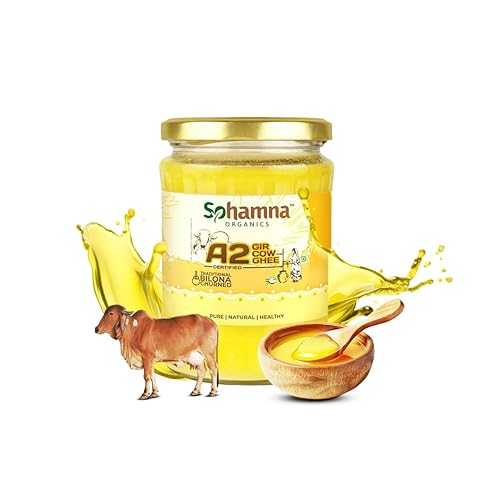 Sohamna Organics Premium A2 Gir Cow Cultured Desi Ghee 500ml / Natural Ghee / Vedic Bilona Method / Pure, Healthy, Non-GMO, Grass fed with Gut Health