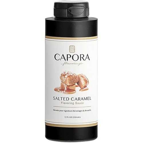 FixtureDisplays Capora Salted Caramel Flavoring Sauce 12 fl. 薬局衡オンス. WS-999SQZSLCARM-NPF