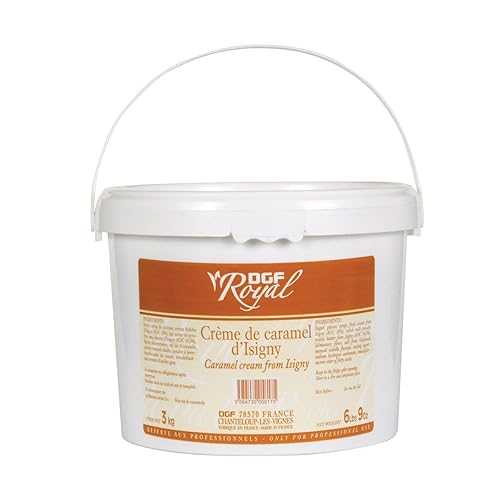 DGF Caramel Cream Glaze, 6.6 重量ポンド Pail, Made with Isigny AOP Salted Butter and Fresh Cream, Gluten-Free, Perfect for Chocolates, Pastries, and Icing, French Gourmet Quality
