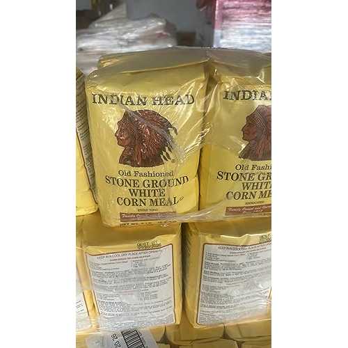 Generic Indian Head Stone Ground White Corn Meal Premium Enriched Corn Meal for Authentic Cooking \u0026 Baking / 5 重量ポンド (2.27 kg)