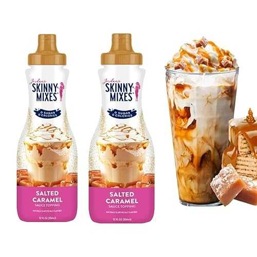 Generic Zero Calorie Salted Caramel Sauce Syrup for Coffee, Dessert, Yogurt (Pack of 2)