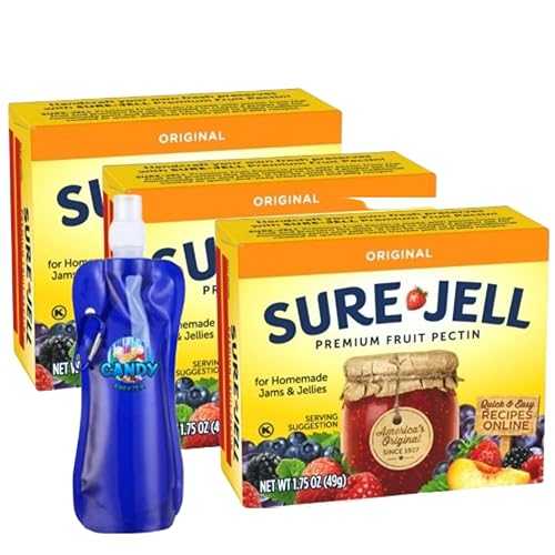 Sure-Jell Original Fruit Pectin for Canning Pack of 3 (1.75 薬局衡オンス Boxes) Classic Pectin for Homemade Jams, Jellies \u0026 Preserves Includes Candy Freezer Collapsible Bottle (Original) - Bottle