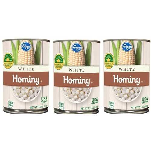 Generic White Hominy (3 Cans, 15.5 薬局衡オンス. each)