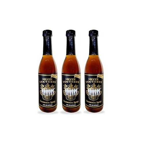Meyer Brothers Demerara Cocktail Syrup 3-Pack / Premium Craft Bar Mixer / 375mL (12.7 fl 薬局衡オンス) Bottles