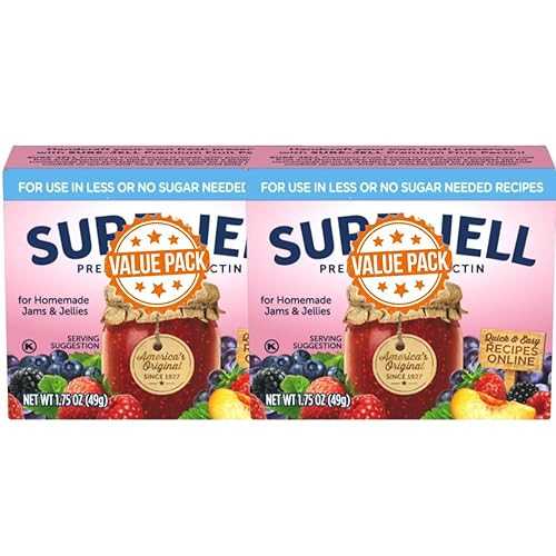 Generic Low Sugar Fruit Pectin for Canning (2-Pack, 1.75 薬局衡オンス Boxes) Pectin Powder for Low or No Sugar Jam, Jelly \u0026 Preserves Fast Set Homemade Canning Ingredient