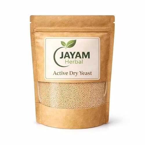MADHURAM ENTERPRISE Jayam Herbal Active Dry Yeast Baker s Yeast for Bread, Pizza \u0026 Dough, Instant Leavening Ingredient, Shelf Stable (500GM)