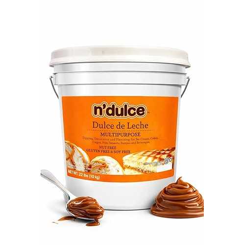 N Dulce Dulce de Leche Multipurpose / Caramel for Coffee, Caramel Milk, Combine It with Coffee, Desserts, Cookies and Ice Cream - 22 lbs (Multipurpose)