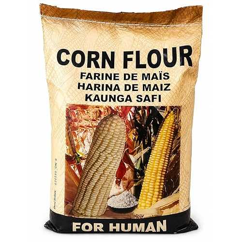 Generic Corn Flour 5kg (11 重量ポンド) Premium Maize Flour from Uganda Fine Ground White Cornmeal for Ugali, Fufu, Pap, Posho, Tortillas, Baking Gluten Free African Staple Grain Flour Bulk Family Size