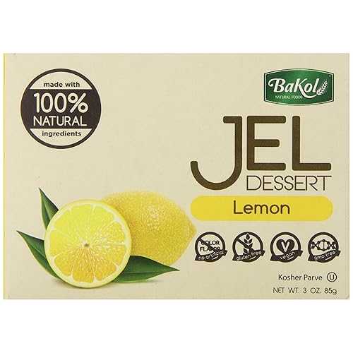 Bakol Jel Dessert、檸檬、3薬局衡オンス(12個容器に並べる) Bakol Jel Dessert, Lemon, 3 Ounce (Pack of 12)